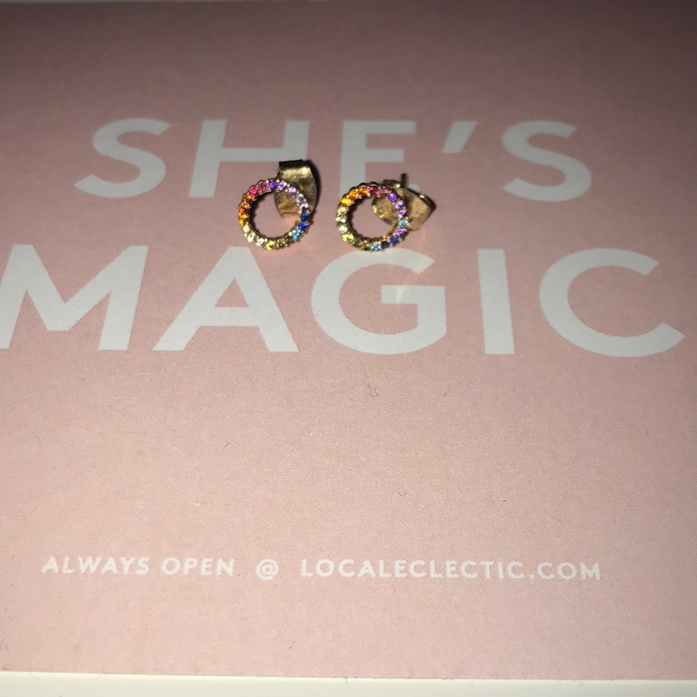 Local Eclectic rainbow earrings